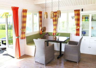 Interieur van de blokhut